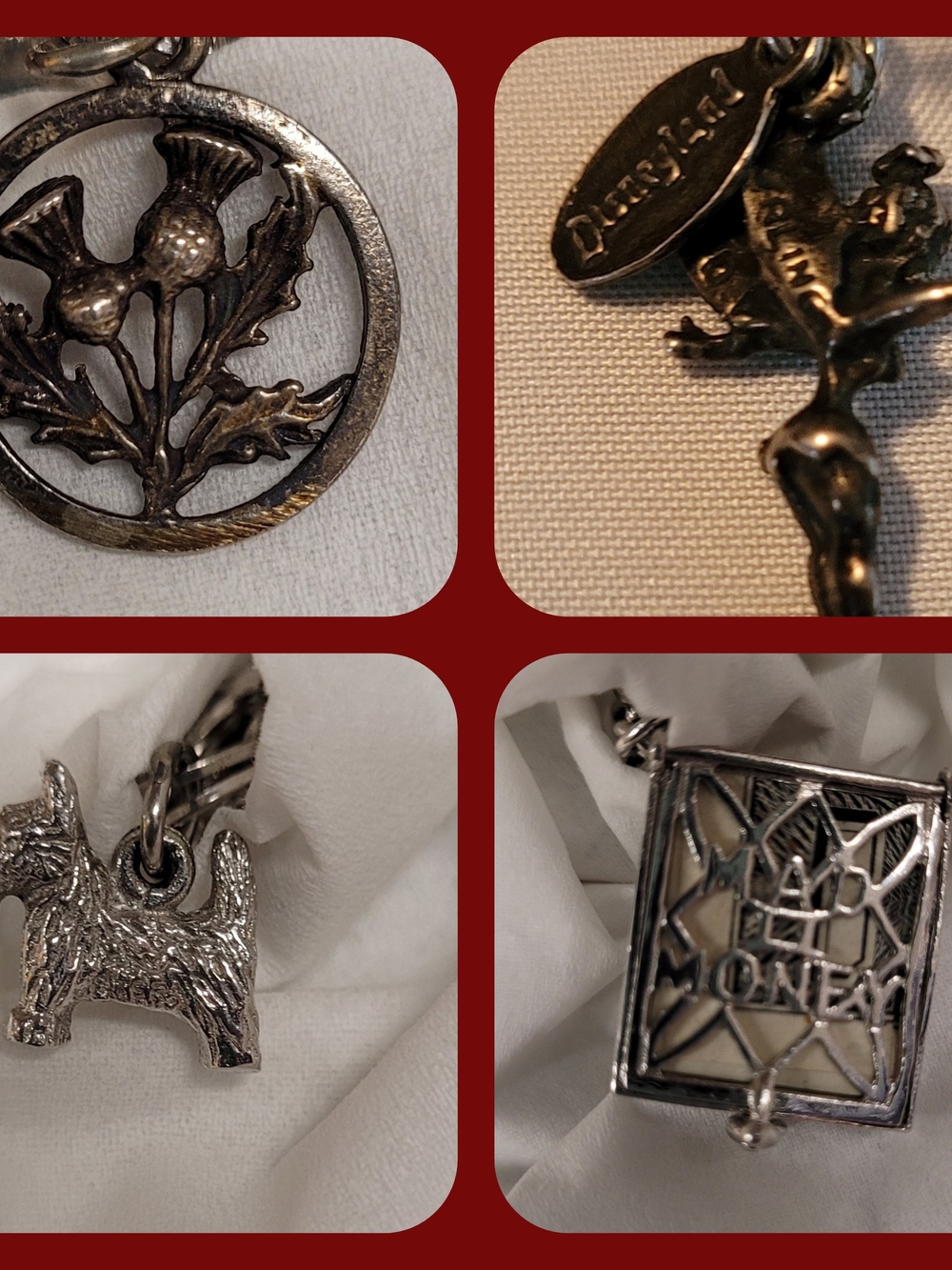 Vintage Sterling Silver Charm Pendant Collection